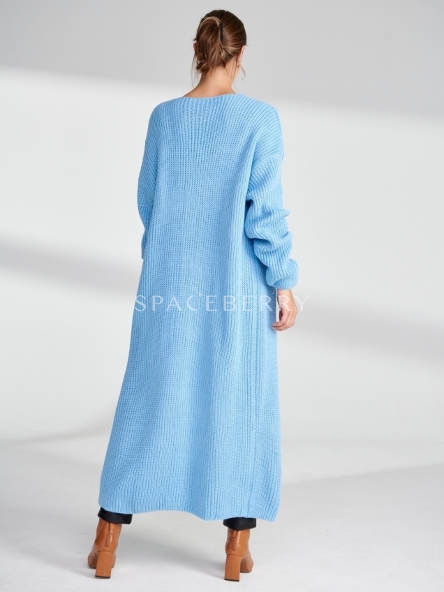 Женский вязаный кардиган оверсайз, кофта
